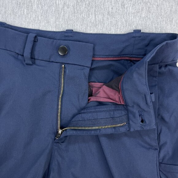 Lululemon Commuter Pants Mens 30x31 Navy Blue Reflectiv Stretch Performance - Picture 8 of 16
